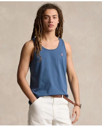 Polo Ralph Lauren Washed Jersey Tank Top - Blue