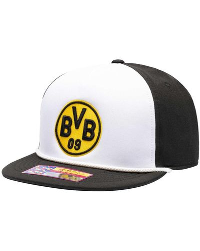 Fan Ink Borussia Dortmund Avalanche Snapback Hat - White