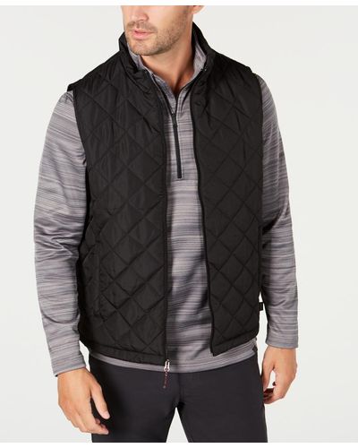 Hawke & Co. Diamond Quilted Vest - Black