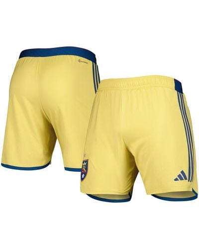 adidas Real Salt Lake 2023 Away Aeroready Authentic Shorts - Yellow