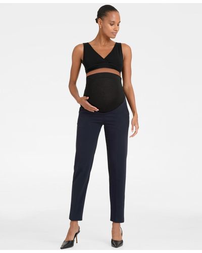 Seraphine Tapered Maternity Pants - Blue