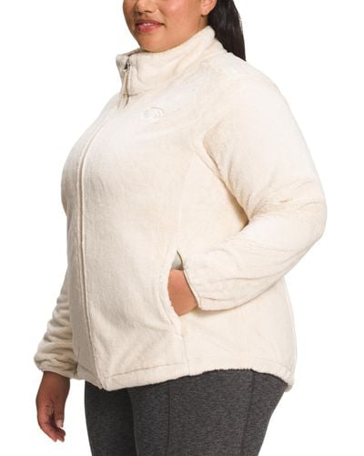 The North Face Plus Size Osito Fleece Zip-front Jacket - Natural