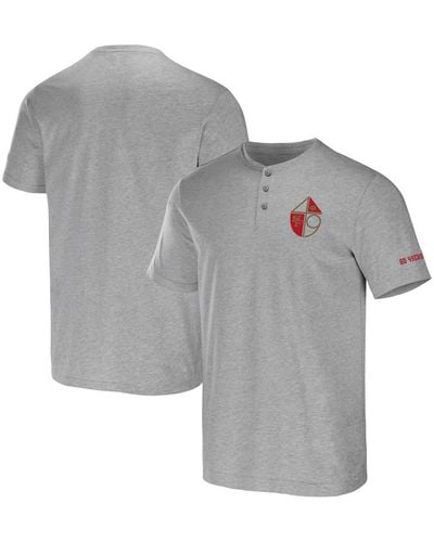 Fanatics Nfl X Darius Rucker Collection By San Francisco 49ers Henley T-shirt - Gray