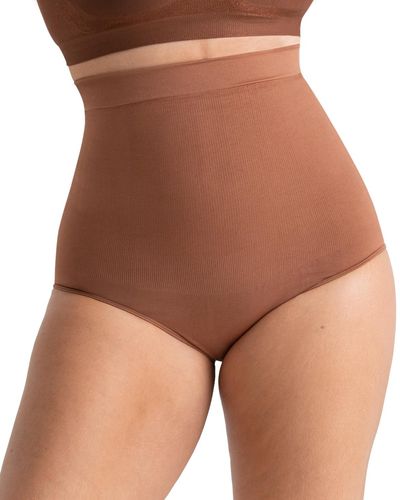Shapermint Essentials High Waisted Shaper Panty 54008 - Brown