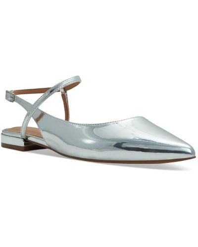 ALDO Sarine Strappy Pointed Toe Flats - White