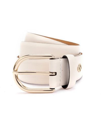 Kate Spade 35mm Feather Edge Belt - White
