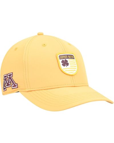 Black Clover Minnesota En Gophers Nation Shield Snapback Hat - Yellow