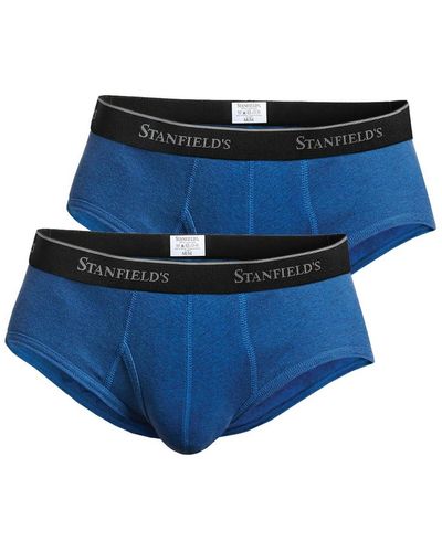 Stanfield's Premium Modern Fit Brief Underwear - Blue