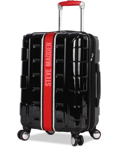 Steve Madden Street Hard Case Carry On 20" Spinner Luggage (black)