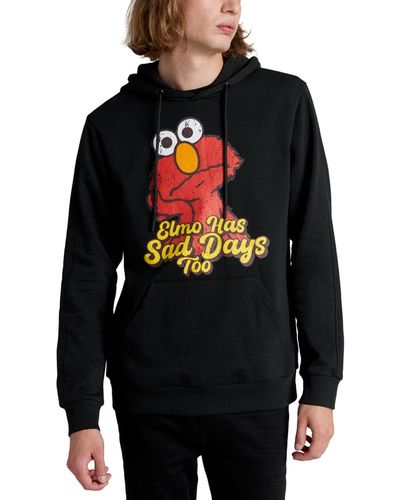 Kenneth Cole X Sesame Street Slim Fit Elmo Hoodie - Black