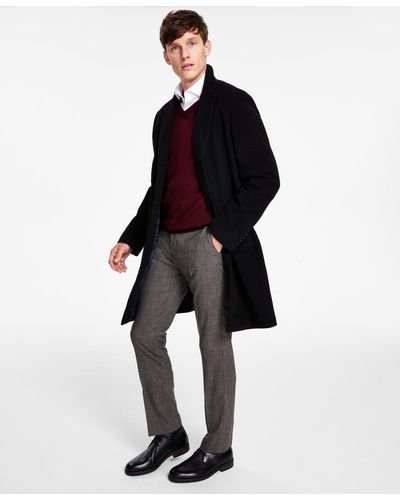 Tommy Hilfiger Coat, Barnes Double-button - Black