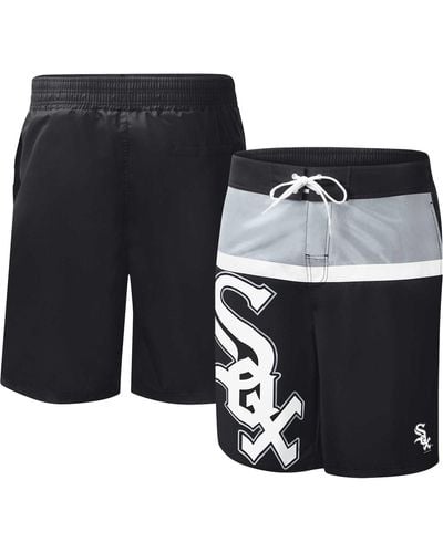 G-III 4Her by Carl Banks Chicago White Sox Sea Wind Swim Shorts - Black