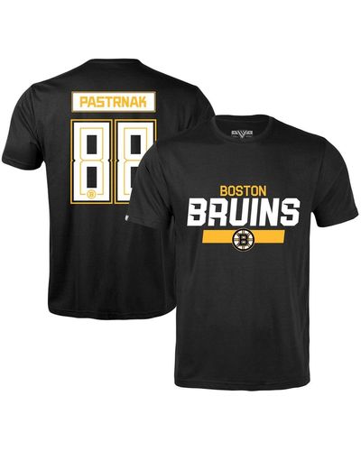 Levelwear David Pastrnak Boston Bruins Richmond Player Name And Number T-shirt - Black