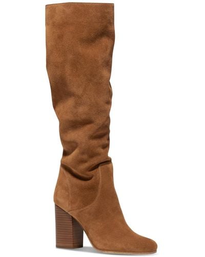 Michael Kors Leigh Suede Boot - Brown