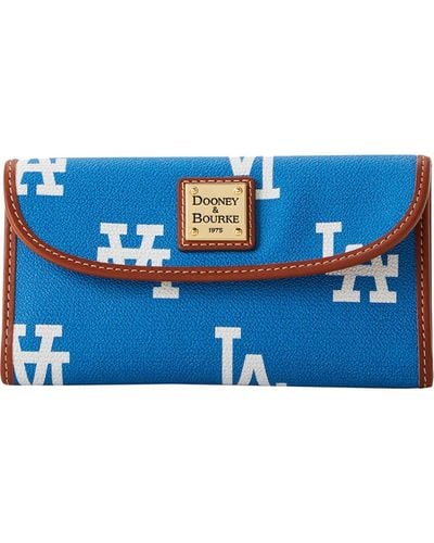 Dooney & Bourke Los Angeles Dodgers Sporty Monogram Continental Clutch - Blue