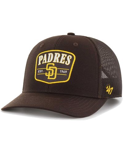 '47 San Diego Padres Squad Trucker Adjustable Hat - Brown