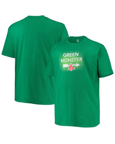 Profile Men's Kelly Green Boston Red Sox Big & Tall Monster Hometown Collection T-Shirt