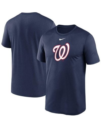 Nike Navy Washington Nationals Legend Fuse Large Logo Performance T-shirt - Blue