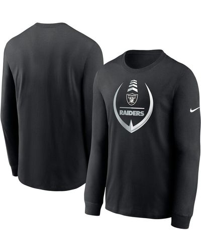 Nike Las Vegas Raiders Icon Legend Long Sleeve Performance T-shirt - Black