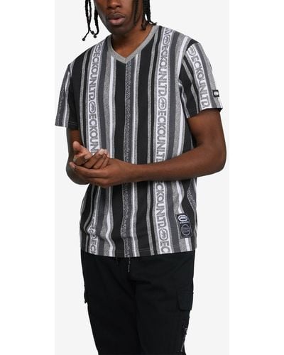 Ecko' Unltd Short Sleeves Line Down T-shirt - Black
