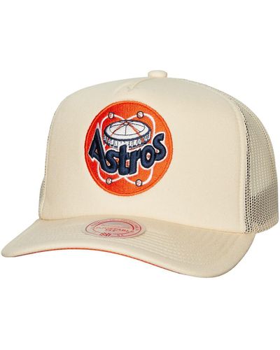 Mitchell & Ness Houston Astros Cooperstown Collection Evergreen Adjustable Trucker Hat - White