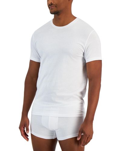 Alfani 4-pk. Classic-fit Solid Cotton Undershirts - White