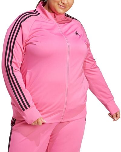adidas 3-stripe Tricot Track Jacket - Pink