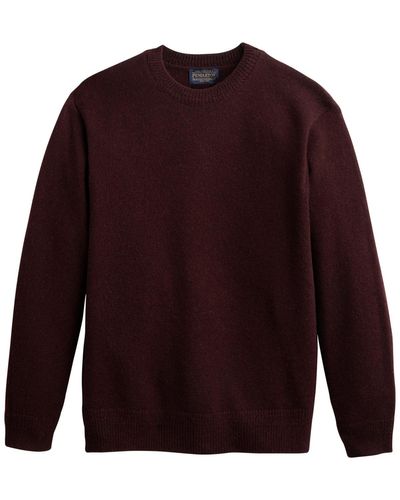 Pendleton Shetland Wool Crewneck Sweater - Purple