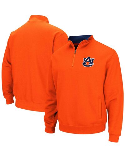 Colosseum Athletics Auburn Tigers Tortugas Logo Quarter-zip Pullover Jacket - Orange
