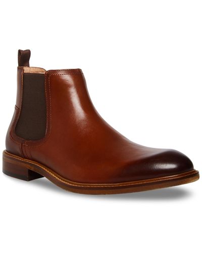 Steve Madden Heritage Leather Chelsea Boot - Brown