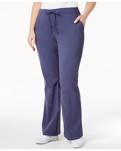 Columbia Plus Size Anytime Outdoor Bootcut Pants - Blue