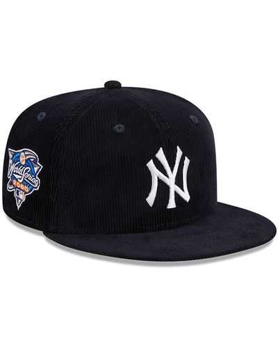 KTZ New York Yankees Throwback Corduroy 59fifty Fitted Hat - Black