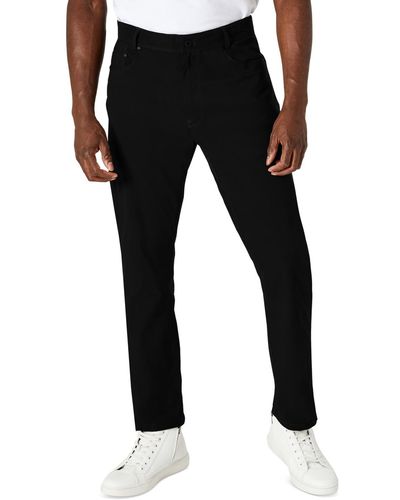 Kenneth Cole Slim-fit 5-pocket Tech Pants - Black