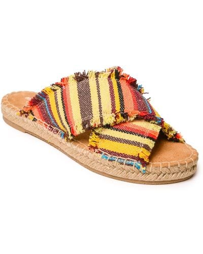 Minnetonka Pepper Cross Band Sandals - Multicolor