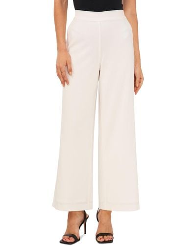 Vince Camuto Wide Leg Pull-on Pants - Natural