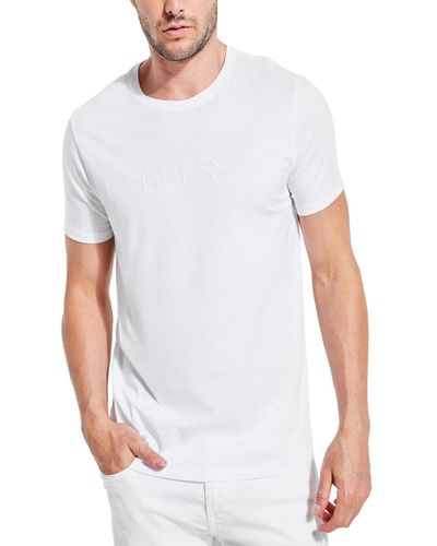 Guess Embroidered Logo T-shirt - White