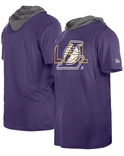 KTZ Los Angeles Lakers Active Hoodie T-shirt - Purple