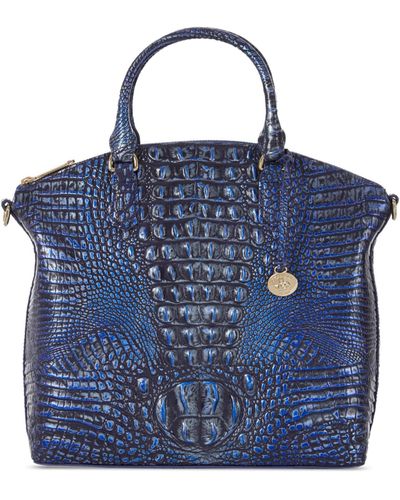 BRAHMIN Melbourne Collection Shira Expression Crocodile Embossed Bucket Bag
