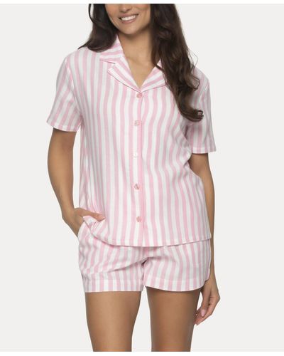 Felina Mirielle 2 Pc. Shorts Pajama Set - White