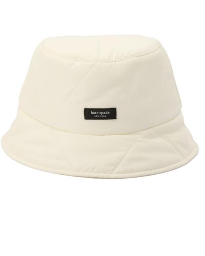 Kate Spade Sam Quilted Bucket Hat - Natural