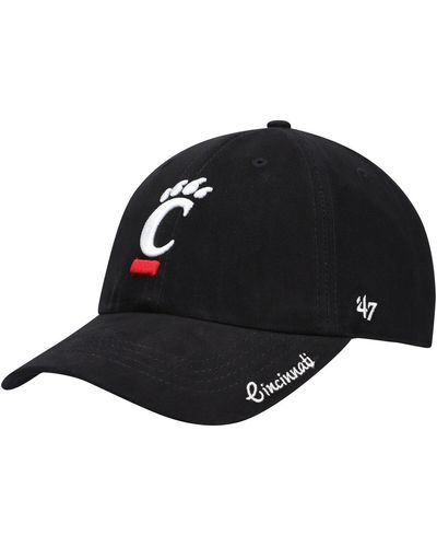 '47 '47 Cincinnati Bearcats Miata Clean Up Logo Adjustable Hat - Black