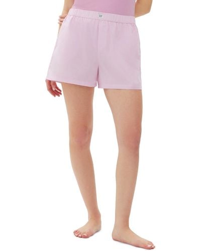Gap Solid Boxer Sleep Shorts - Pink