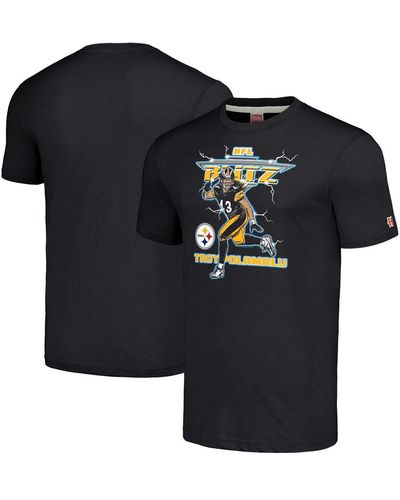 Homage Troy Polamalu Pittsburgh Steelers Nfl Blitz Retired Player Tri-blend T-shirt - Black