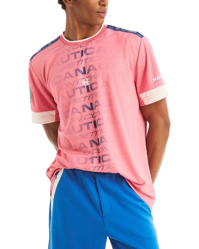 Nautica Competition Sustainably Crafted Crewneck T-shirt - Pink