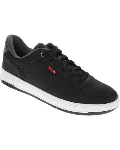 Levi's Drive Low Top Cbl Fashion Athletic Lace Up Sneakers - Black