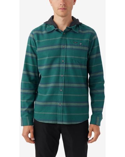 O'neill Sportswear Redmond Hood Flannel - Green
