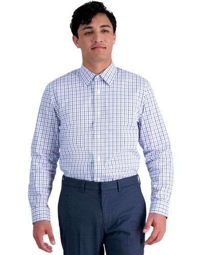 Haggar Premium Comfort Slim Fit Dress Shirt - Blue