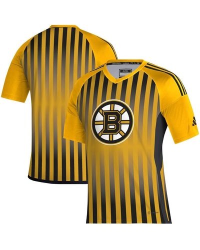 adidas Boston Bruins Aeroready Raglan Soccer Jersey - Yellow