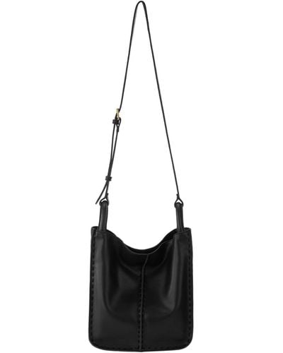 The Sak Los Feliz Leather Crossbody Bag - Black