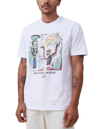 Cotton On Basquiat Loose Fit T-shirt - White